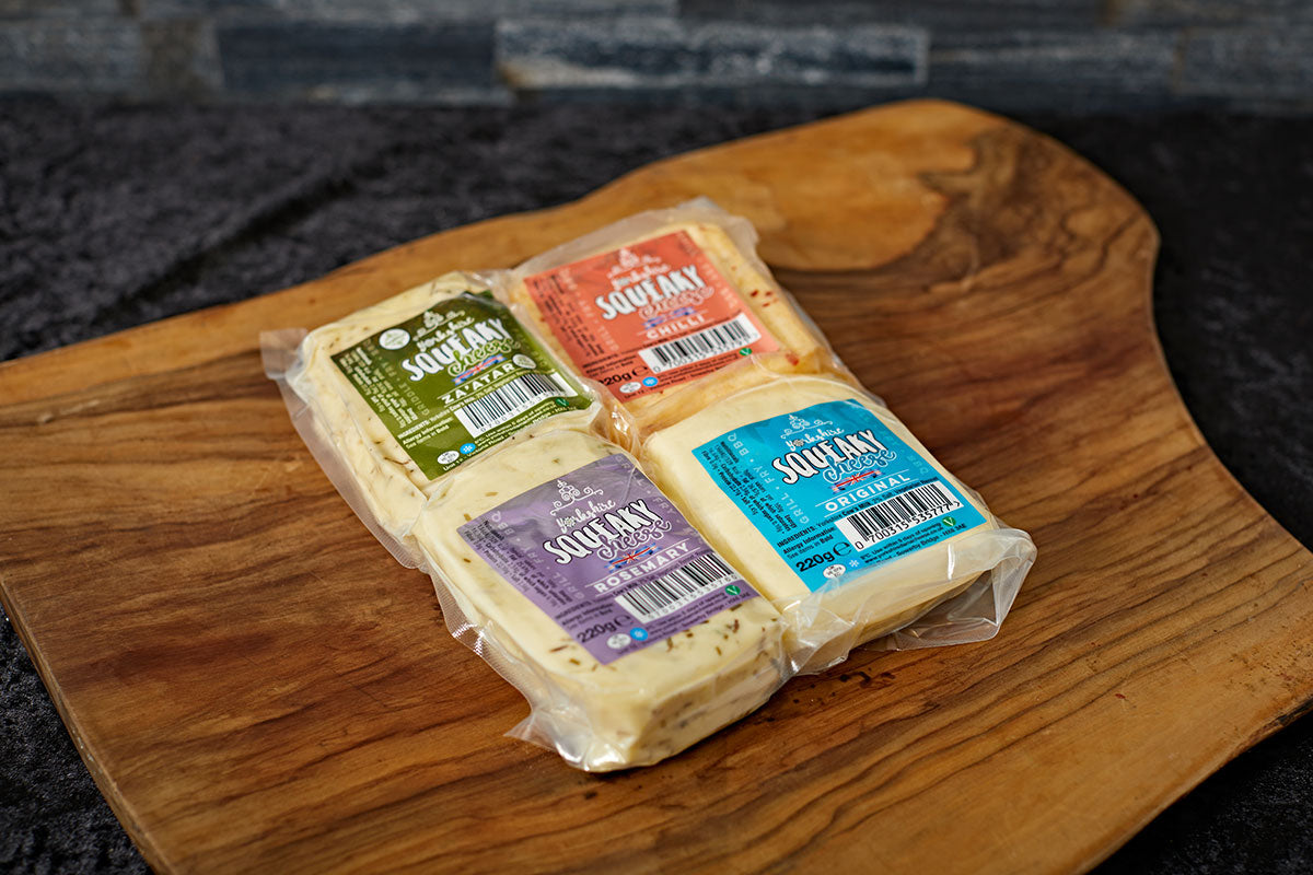 "Halloumi " Squeaky Cheese Bargain Bag 800g e Yorkshire Dama Cheese