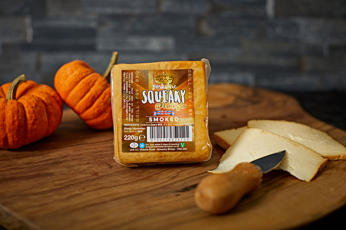 
                  
                    Squeaky Cheese - Oak Smoked Halloumi cheese
                  
                