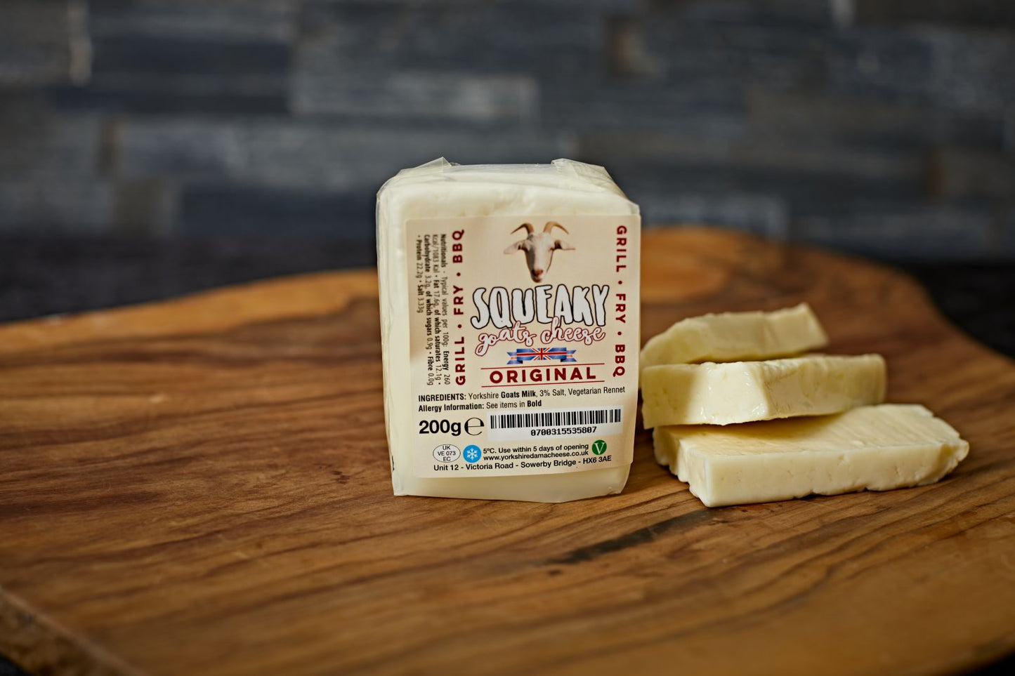 
                  
                    Squeaky Goat's Halloumi cheese
                  
                