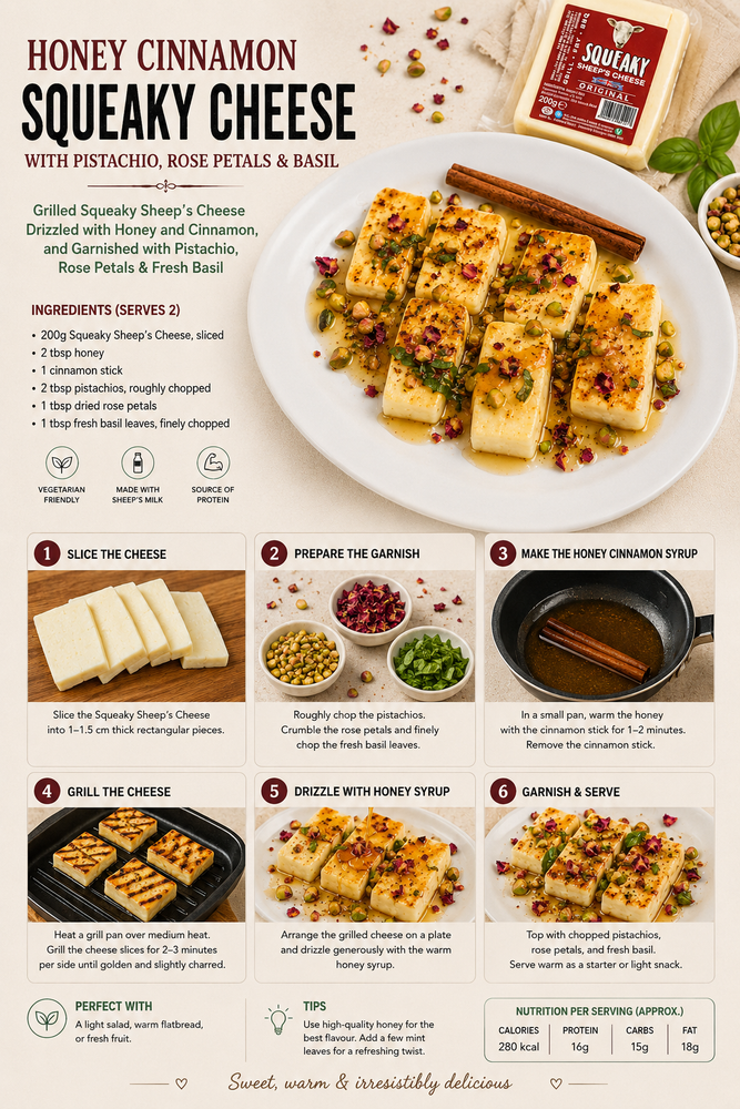 Honey Cinnamon Grilled Sheep’s Squeaky Cheese Recipe – Yorkshire Dama ...