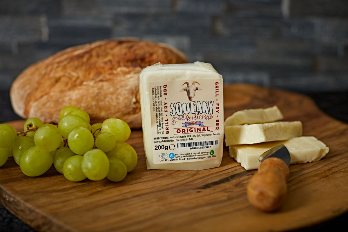 Squeaky Goat's Halloumi cheese Yorkshire Dama Cheese