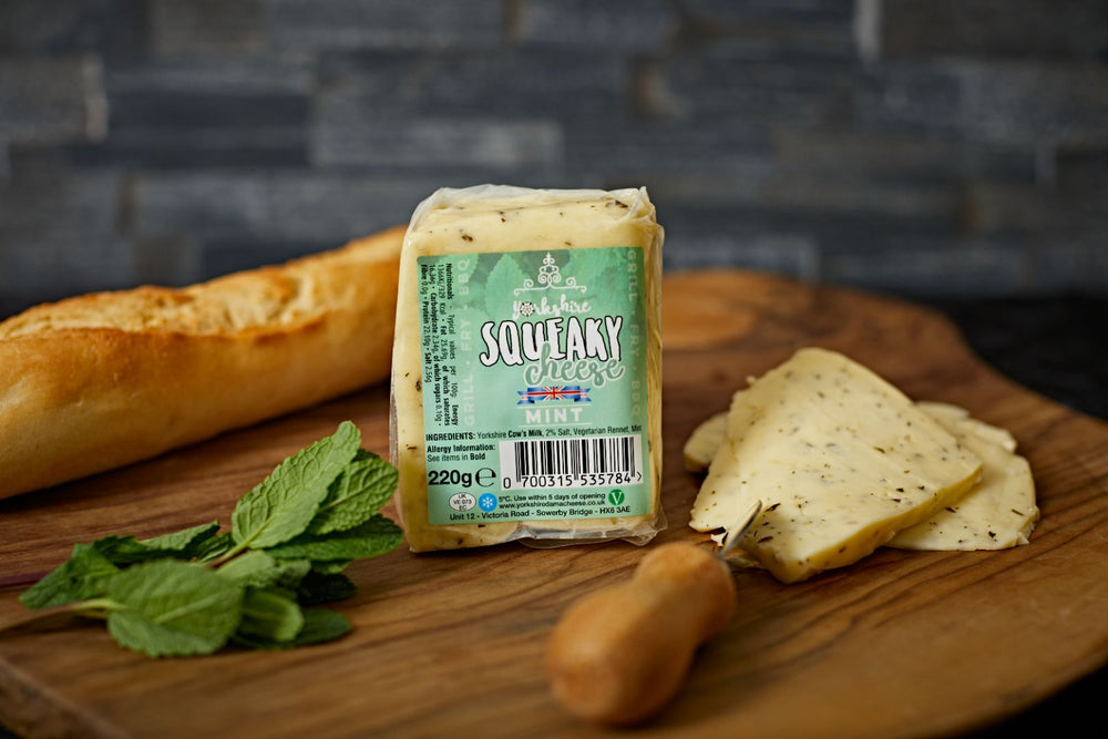
                  
                    Squeaky Cheese - Cool Mint flavour Halloumi
                  
                