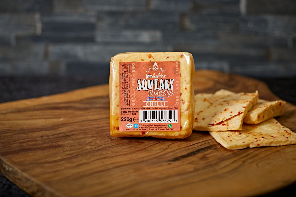 Squeaky Cheese - Chilli Halloumi – Yorkshire Dama Cheese